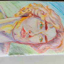 My drawing:) Ein Projekt aus dem Bereich Zeichnen mit Buntstiften, Zeichnung, Porträtzeichnung und Sketchbook von cprosairis69 - 06.08.2025