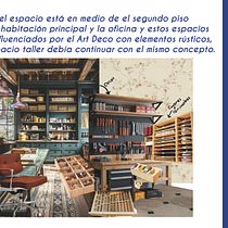 Taller multifuncional Art Deco rústico. Color Theor, Interior Architecture, Interior Decoration & Interior Design project by Kimberly García - 08.07.2025