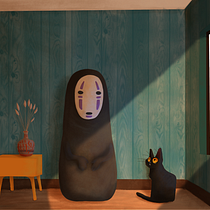 No-Face. Un progetto di Illustrazione digitale e Pittura digitale di Monica Penagos - 11.08.2025
