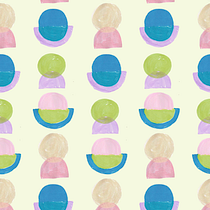 Círculos y Flores. Un proyecto de Diseño de complementos, Diseño de vestuario, Ilustración tradicional, Diseño de moda, Estampación, Pattern Design y Estampación textil de cynthiaa_oz - 12.08.2025