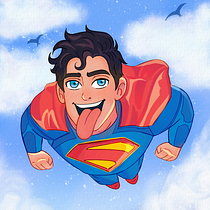 Fanart Superman. Character Design, Traditional illustration, Digital Illustration, and Digital Painting project by Elizandra Soares - 08.12.2025