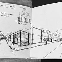 SKETCH URBAN BUILDING. Architectural Illustration, Architecture, Drawing, Sketchbook, Sketching, and Spatial Design project by facundoarquitect - 08.13.2025