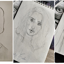 Proyecto de mi nuevo Sketchbook. Artistic Drawing, Drawing, Portrait Drawing, Sketchbook, and Sketching project by kimberly_soler - 08.13.2025