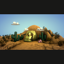 Desierto 3D. 3D, and 3D Modeling project by Alba Ubeda Izquierdo - 08.15.2025