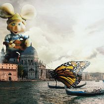 Fotomontaje surrealista(Yiyo). Digital Photograph, Photo Retouching, Photograph, Post-production, Photographic Composition, and Photomontage project by Sebastian Jesús Aranda Chura - 08.16.2025