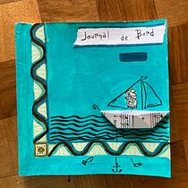 Journal de bord - août 2025. Creativit, Drawing, Sketchbook, Collage, Acr, and lic Painting project by camatte_cecile - 08.16.2025