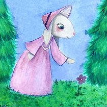Sr coneja . Projekt z dziedziny Ilustracja c, frowa,  R, sunek, Trad, c, jna ilustracja,  Malarstwo i Malowanie akwarelą użytkownika Natalia Karolina Hernández López - 17.08.2025