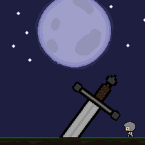 Espada en la noche. Un proyecto de Diseño de personajes, Videojuegos, Pixel art y Diseño de videojuegos de walterfelipe1403 - 17.08.2025