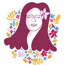 Portrait fleuri. Desenho digital, Ilustração tradicional, Ilustração botânica e Ilustração digital projeto de clem_giroud - 18.08.2025