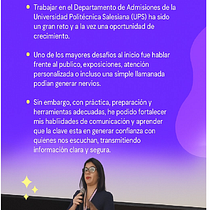 Experiencia al momento de exponer en la UPS. Un progetto di Comunicazione di Joselyn Tigsilema Lopez - 21.08.2025