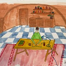 casinha de bonecas Ein Projekt aus dem Bereich Skizzenentwurf, Kreativität, Zeichnung, Traditionelle Illustration, Aquarellmalerei, Gouachemalerei und Sketchbook von mariana venturim barradas - 23.08.2025