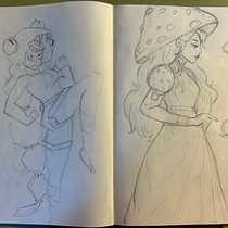 mushroom princess Ein Projekt aus dem Bereich Design von Figuren, Zeichnung, Bleistiftzeichnung, Sketchbook und Skizzenentwurf von Giulia Partesana - 24.08.2025