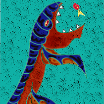 el monstruo de las profundidades . Character Design, Digital Illustration, Drawing, and Traditional illustration project by Nico Benitez - 08.24.2025