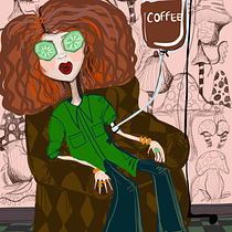La lucre encafeinada . % Flor Moulin tarafından hazırlanan 2D Animas, on, Karakter Animas, onu, Dijital Çizim, Karakter Tasarımı, Geleneksel illüstras, on, Dijital İllüstras, on, Animas, onlu İllüstras, Ve on projesi - 08.25.2025