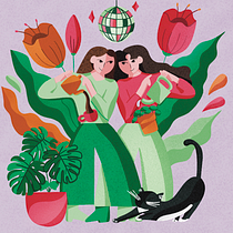 Marilda and I. Un proyecto de Creatividad, Dibujo digital, Ilustración tradicional e Ilustración digital de leila_leclerc - 25.08.2025