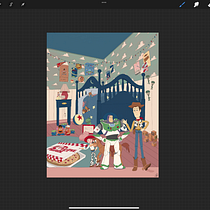 Andy Room  Ein Projekt aus dem Bereich Digitale Zeichnung, Digitale Illustration und Editorial Illustration von luiza Benatti - 28.08.2025