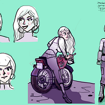 Sabrina. Design de personagens, Desenho digital, Ilustração digital, Desenho e Ilustração tradicional projeto de Daniel Orduz - 29.08.2025