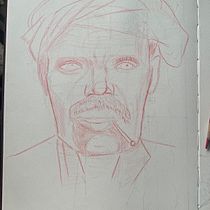 Portrait Sketchbooking Project. Un proyecto de Dibujo artístico, Dibujo, Dibujo de Retrato, Sketchbook y Bocetado de Varshini KC - 29.08.2025