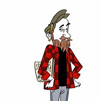 O Cartunista . Drawing, Character Design, and Traditional illustration project by Tiago Amemiya - 08.29.2025
