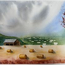 Final Project Watercolor Landscapes: Experimental Tools and Techniques Ein Projekt aus dem Bereich Bildende Künste, Malerei und Aquarellmalerei von schoems - 29.08.2025