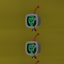 Hack Robot. Character Design, Product Design, Motion Graphics, and 3D Modeling project by erickmichele - 08.30.2025
