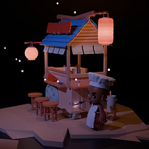 Demon Chef Ein Projekt aus dem Bereich 3-D-Modellierung, Design von Figuren, Digitale Illustration, Traditionelle Illustration und Manga von Diego Valderrama - 30.08.2025