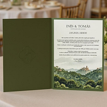 Convite de Casamento Inês & Tomás Ein Projekt aus dem Bereich Br, ing und Identität, Grafikdesign und Events von André Poeira - 30.08.2025