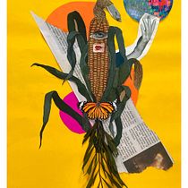 La reina de la mazorca. Un progetto di Artigianato, Collage, Illustrazione tradizionale e Pattern design di Silvia Camila Prias Rodríguez - 31.08.2025