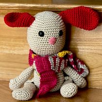 Króliczek dla Córki (marzec 2025) Ein Projekt aus dem Bereich Amigurumi, Crochet, DIY, Weben, Textildesign und Spielzeugdesign von anka_szczuka - 31.08.2025