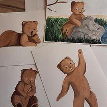 Grizzly : une aventure d’ourson Ein Projekt aus dem Bereich Bildende Künste, Zeichnung, Traditionelle Illustration, Kinderillustration, Erzählung, Malerei und Aquarellmalerei von Claire - 31.08.2025