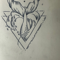 Alchimia delle Onde Ein Projekt aus dem Bereich Tattoodesign, Traditionelle Illustration, Botanische Illustration, Zeichnung, Kreativität und Bleistiftzeichnung von roberta_tirocchi - 02.09.2025