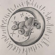 moon tattoo design Ein Projekt aus dem Bereich Tattoodesign von Anaé Monique McFarland - 02.09.2025