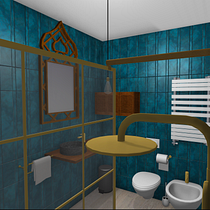 BAGNO Stile Etnico Ein Projekt aus dem Bereich Innenarchitektur, Innendesign, Dekoration von Innenräumen, Innenarchitektur, Retail Design und Raumgestaltung von Rebecca Dallolio - 03.09.2025
