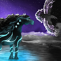 Claro de luna. Un proyecto de Dibujo digital, Ilustración digital, Pintura digital y Dibujo de María González - 04.09.2025