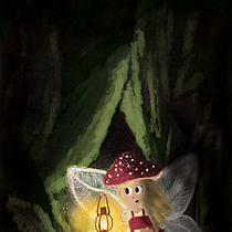 Little Red Mushroom Cap Ein Projekt aus dem Bereich Kinderillustration, Digitale Illustration, Digitale Malerei und Bilderbücher von torihudsonwrites - 05.09.2025