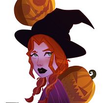 Witch Ein Projekt aus dem Bereich Design von Figuren, Digitale Zeichnung, Digitale Illustration und Digitale Malerei von Luna Valo - 06.09.2025