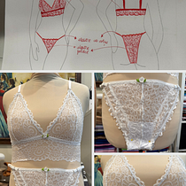 Introduction to Lingerie Design and Creation - Final Project. Fashion Design, DIY, Patternmaking, Dressmaking, and Sewing project by Patrícia Contreiras Berrier - 09.09.2025