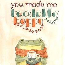 Greeting Cards of Frogs and Mushrooms. Br, ing, Identit, Digital Illustration, Editorial Design, Graphic Design, and Traditional illustration project by Angela Boyle - 09.09.2025