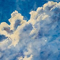 Morning sky. Un proyecto de Bellas Artes, Pintura, Sketchbook y Pintura a la acuarela de chaitu_shrini - 11.09.2025