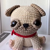 Pug a crochet. Een project van Haken, Textiel y Amigurumi van Cynthia Perez - 12.09.2025