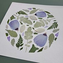 Pressed flowers pictures . Projekt z dziedziny Craft,  Sztuki piękne,  Kolaż, DIY, Kompoz i cje kwiatowe i botaniczne użytkownika Hristina Krsteska - 14.09.2025