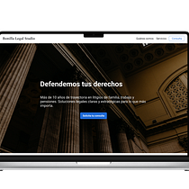 Landing page Bonilla Legal Studio. Projekt z dziedziny Projektowanie c, frowe, Projektowanie aplikacji, Projektowanie aplikacji mobiln, ch, UX / UI, Web design, Projektowanie produktu c i frowego użytkownika Nicolas Bonilla Peña - 16.09.2025