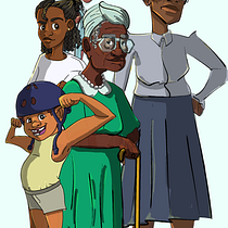 The fam ~ folktale. Animação, Design de personagens, Ilustração tradicional, Videogames, e Design de videogames projeto de Sharleen Branch - 16.09.2025