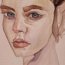 Progetto acquerello su ritratto.. Een project van  Portrettekening, Traditionele illustratie y Aquarelschilderen van Angelica Perseu - 17.09.2025