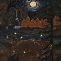 A Beary cozy fall night. Un projet de Illustration numérique de Kate - 19.09.2025