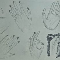 Hands. Desenho artístico, Desenho, Desenho anatômico, Artes plásticas, Ilustração com tinta, Desenho a lápis, Desenho de retrato, Desenho realista, Sketchbook, e Esboçado projeto de petridi_ilektra - 19.09.2025