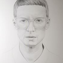 Práctica de retrato con lápices de grafito. Projekt z dziedziny  R, sunek, Trad, c, jna ilustracja, R, sunek ołówkiem, Portret, R, sunek realist i czn użytkownika Eva - 20.09.2025