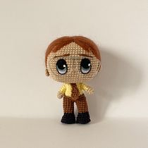 The Two Dwights - Final Project for the Course "Amigurumi: Learn to Crochet People". Amigurumi, Artesanato, Crochê, Tecido, Design têxtil, e Design de brinquedos projeto de Anastasia Papathanaki - 20.09.2025