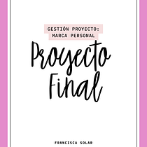 Gestión de proyecto para Marca personal. Consultoria criativa, Gestão de design, e Marketing projeto de francisca Solar - 22.09.2025