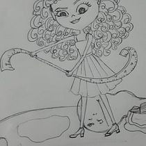A ARTISTA. Drawing, Character Design, and Traditional illustration project by eduardaasslima3 - 09.23.2025